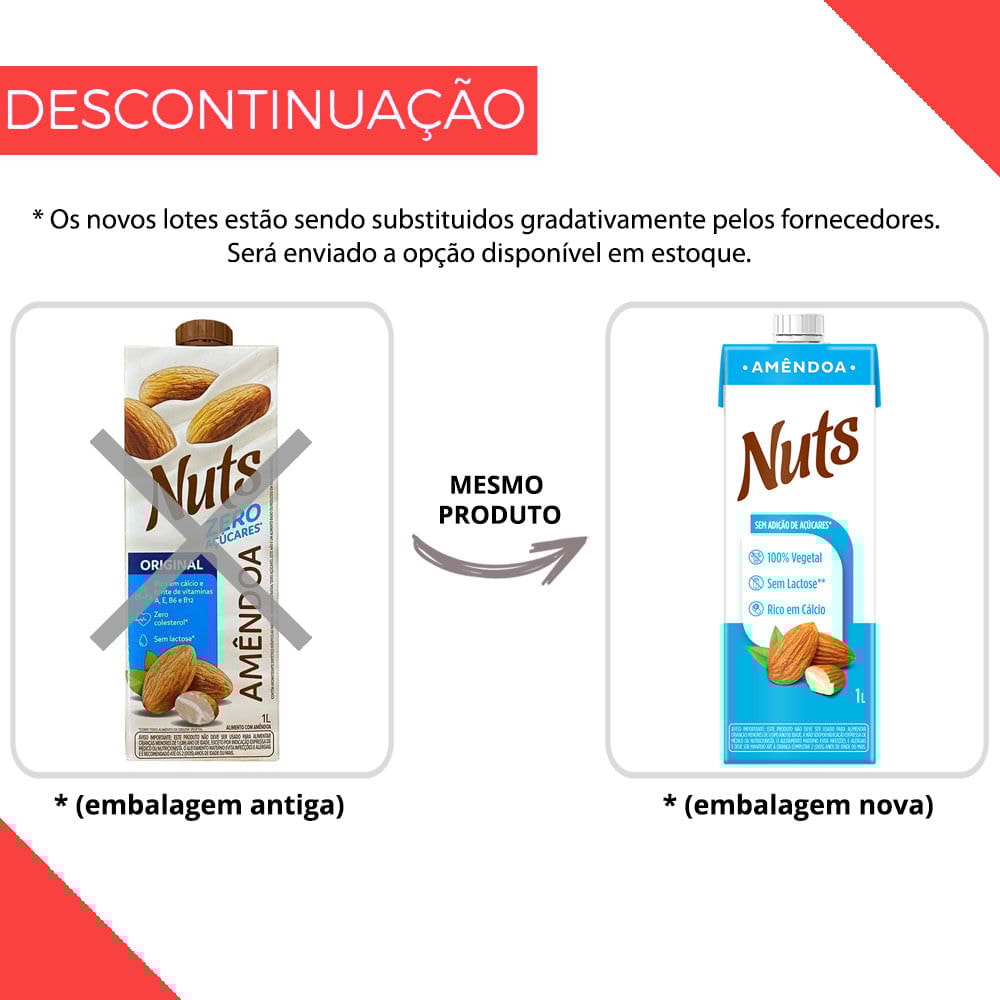Nuts Original Bebida Vegetal Com Coco 1L