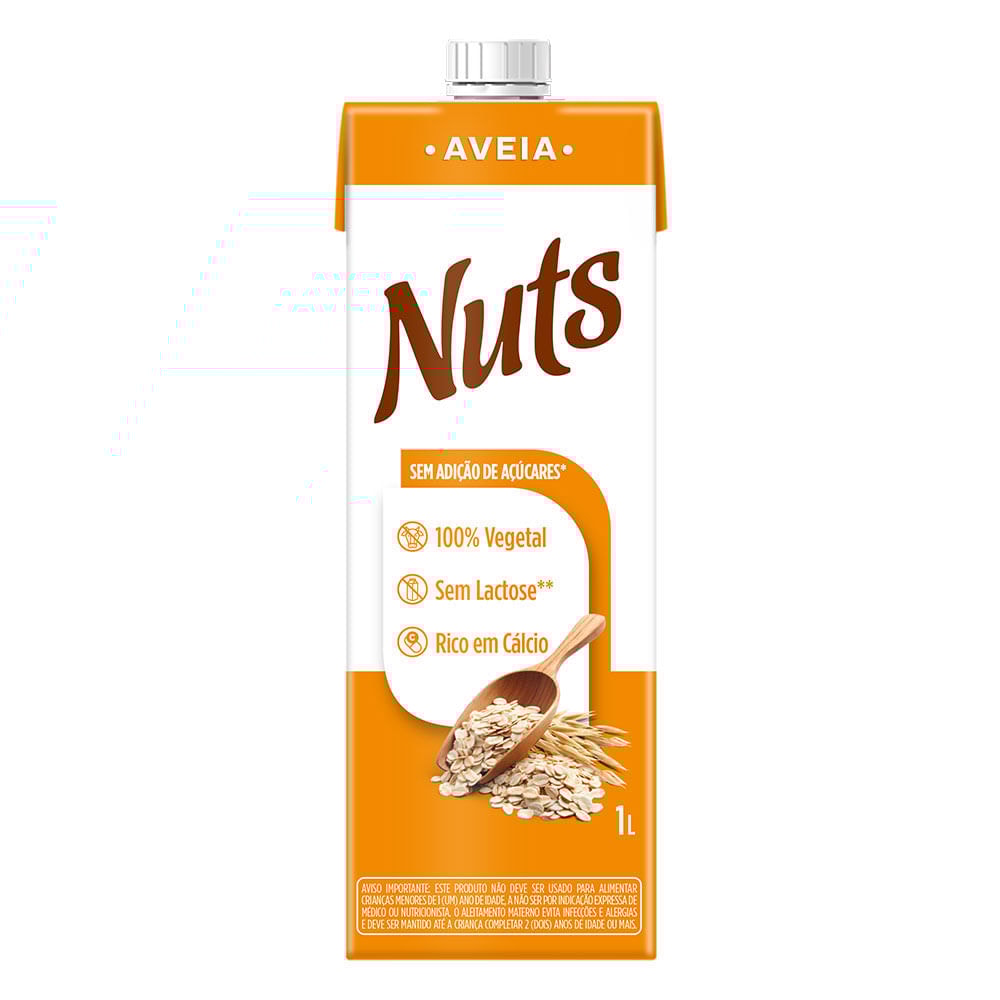 Nuts Original Bebida Vegetal Com Coco 1L